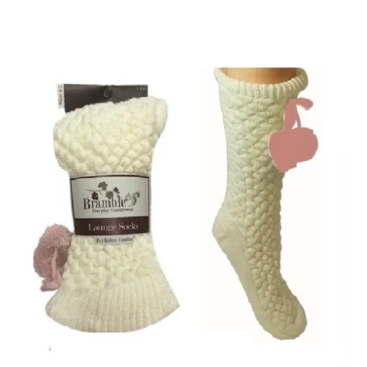 1 PK BRAMBLE LADIES SLIPPER SOCKS