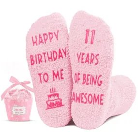 11 Eleven Year Old Gifts, Birthday Socks Presents for 11 Year Old Preteen Girls, Gift Ideas for 11 Year Old Tween Girl