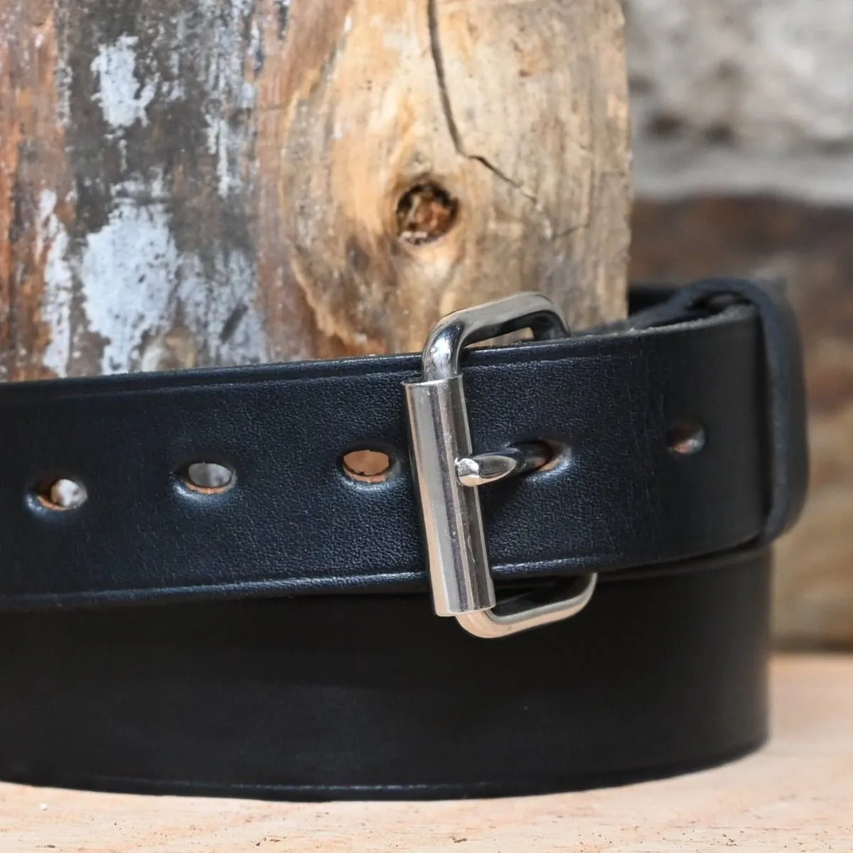 1.25 Unlined Black belt