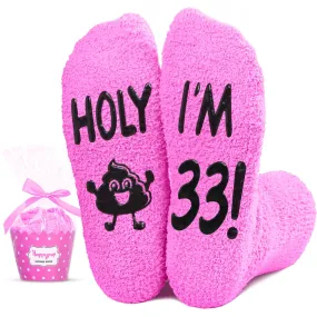 33rd Birthday Gifts for Women - Socks for 33 Year Olds, Best Gifts for 33 Year Old Woman, Gift Ideas for 33 Year Olds