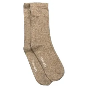 Beige Cashmere Socks