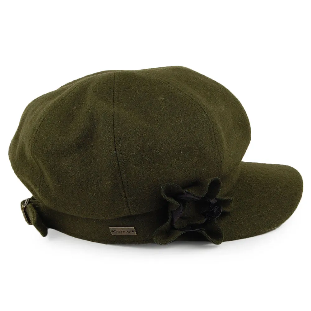 Betmar Hats Lydia Spitfire Cap - Olive