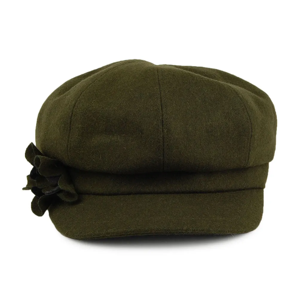 Betmar Hats Lydia Spitfire Cap - Olive