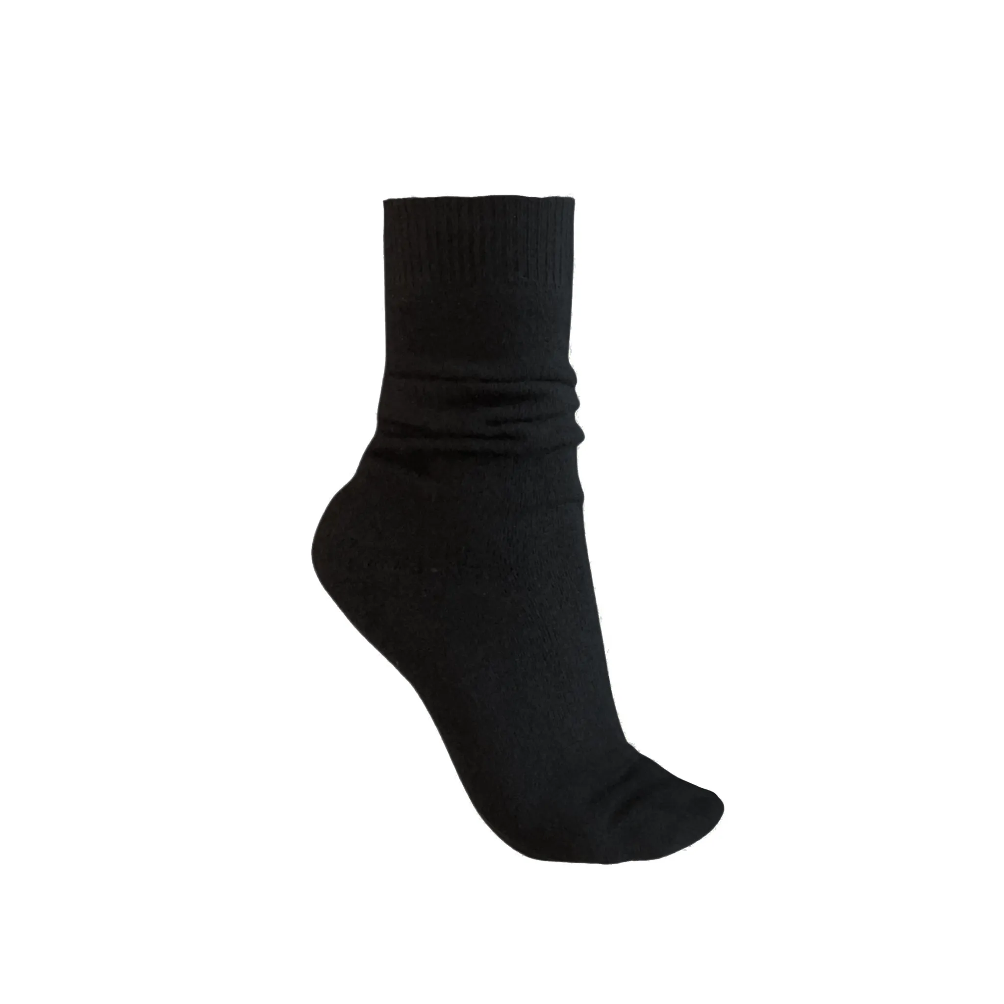 Black cashmere socks