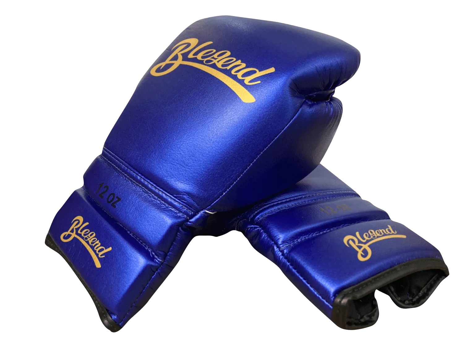 Blegend Boxing Gloves BGLLP Lace Up Shiny Blue