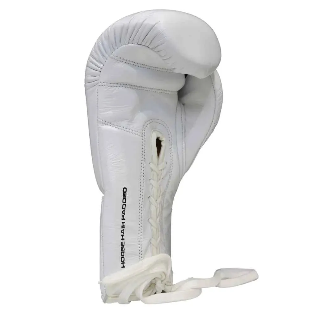 BOXING GLOVES - Mexican LUCKY 13 - LACE UP - WHITE