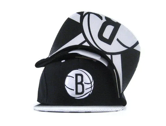 Brooklyn Nets  Mitchell & Ness Stop On A Dime NZ55Z Snapback Hats (Nylon Visor)