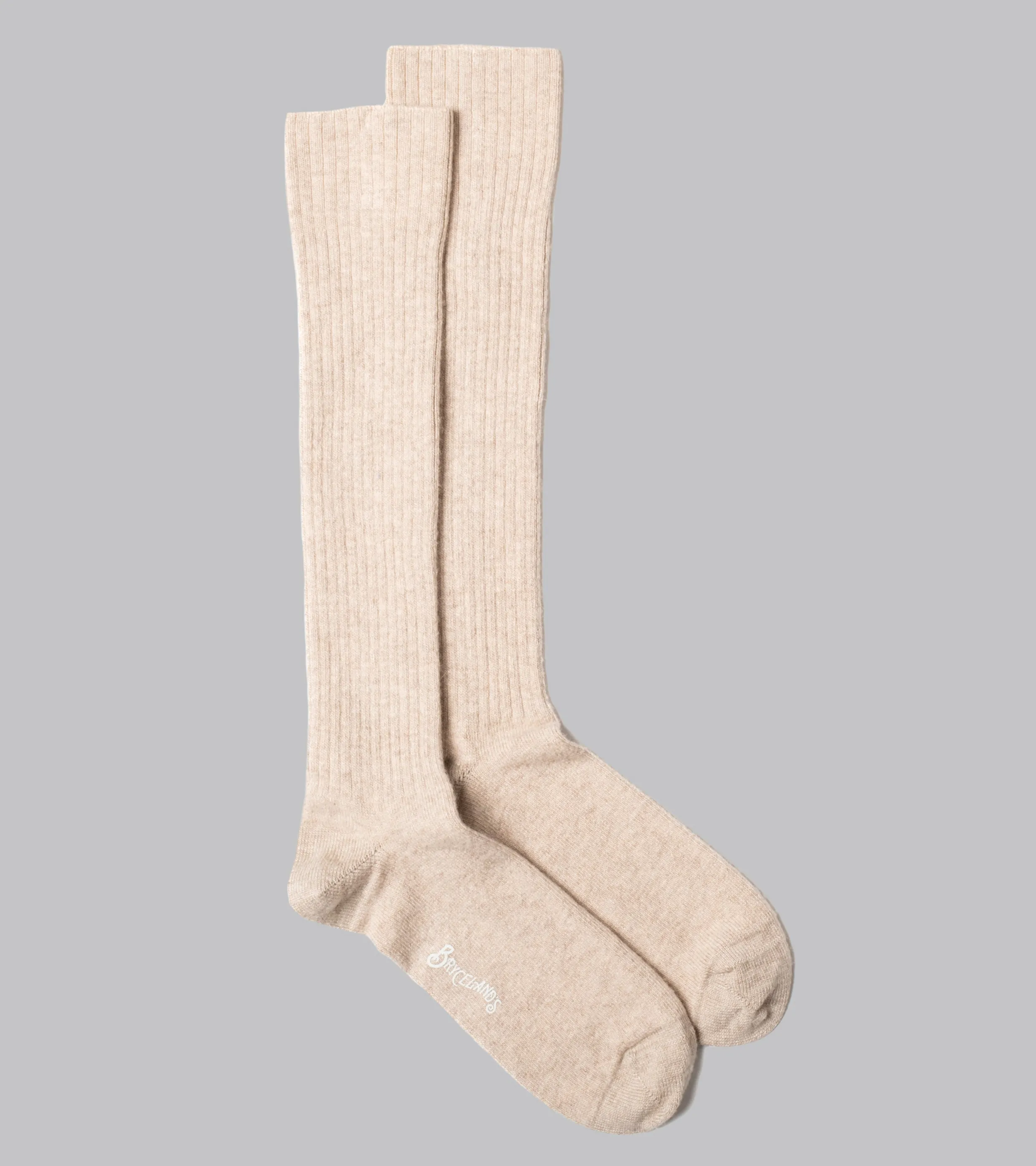 Bryceland's Cashmere Socks Beige