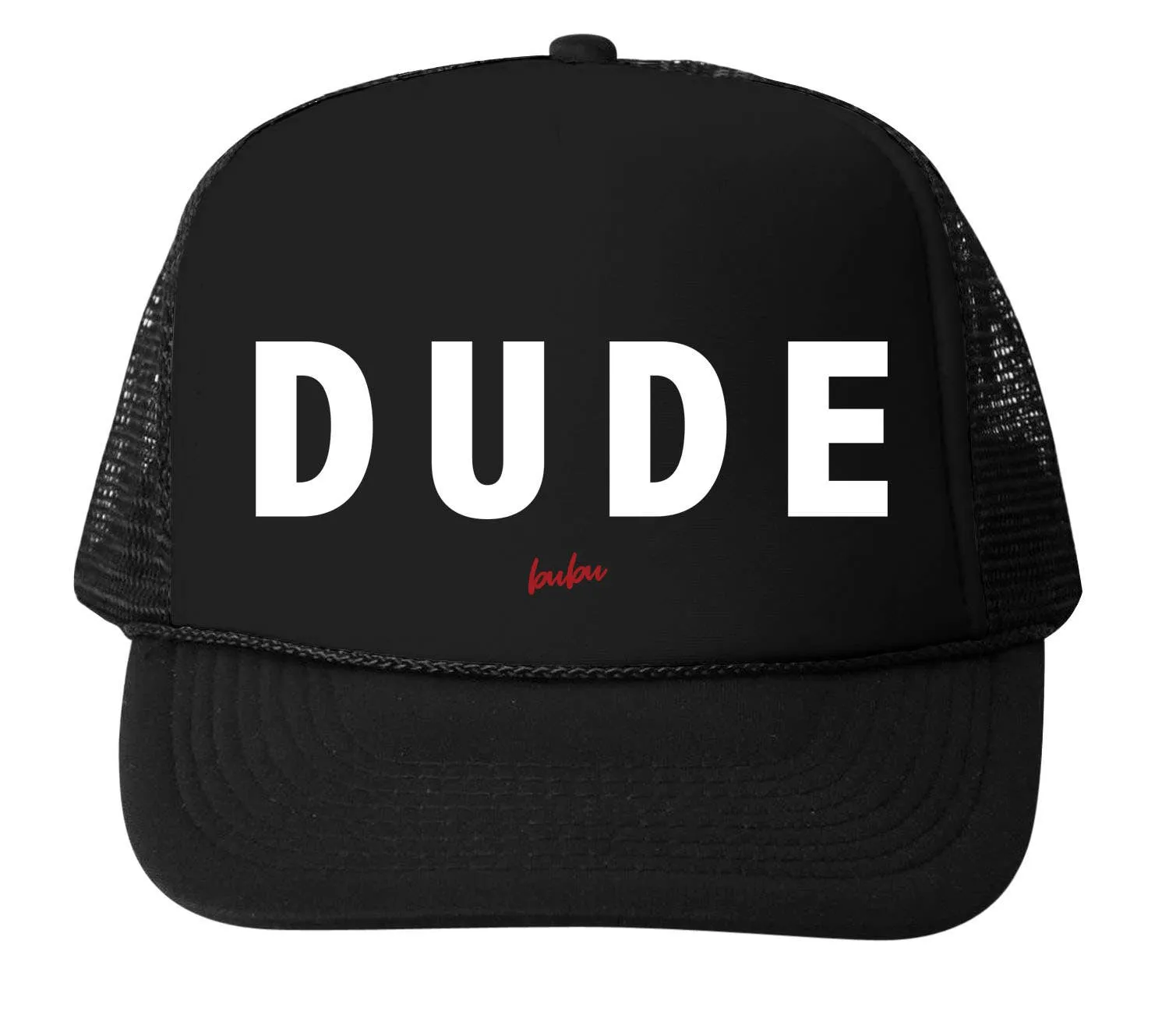 Bubu - Dude All Black Trucker Hat