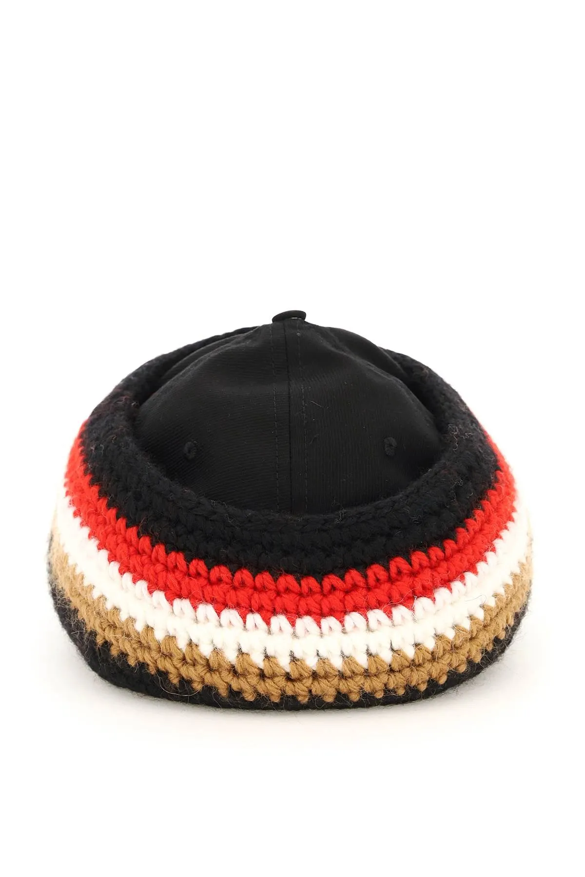 Burberry Baseball Cap With Knit Headband