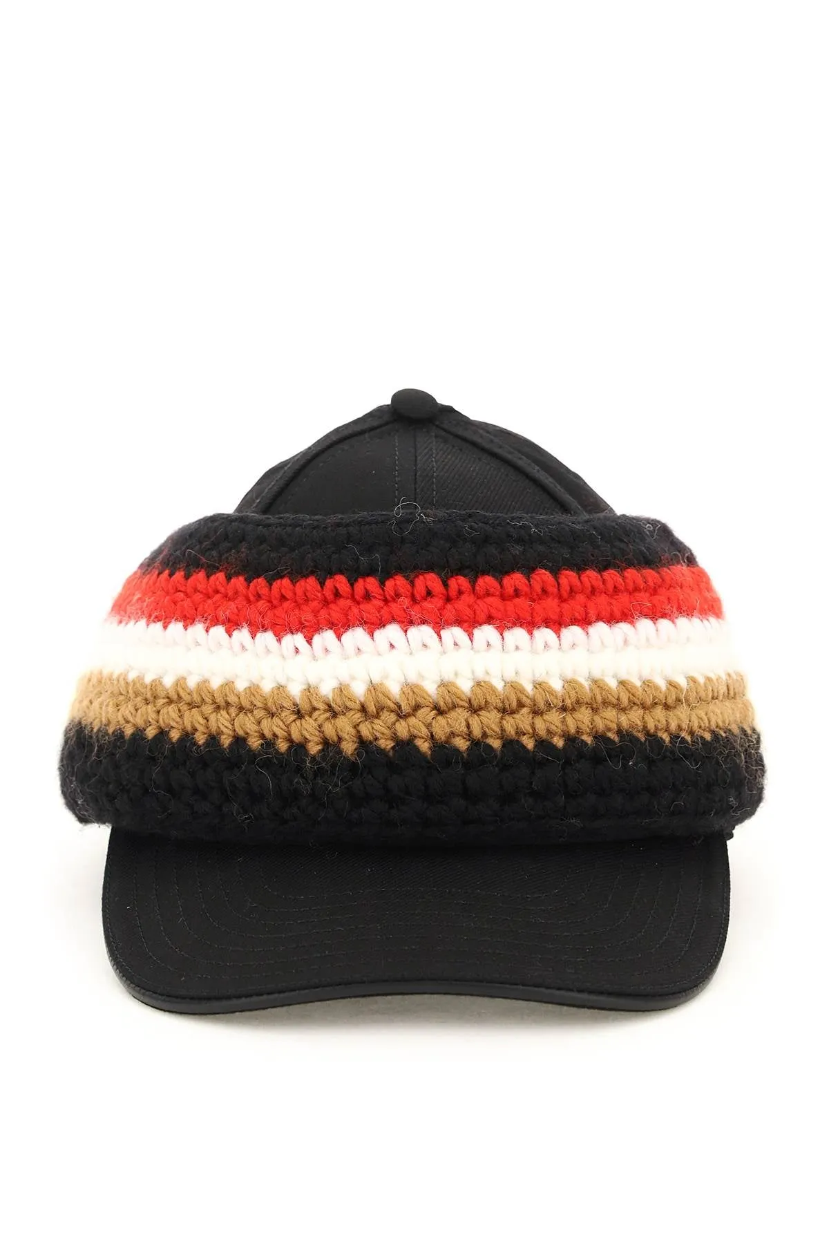 Burberry Baseball Cap With Knit Headband