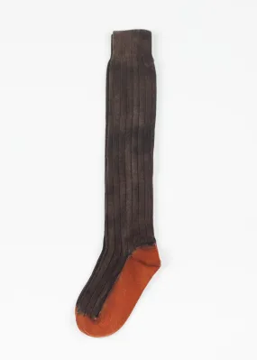 Cashmere Knit Sock in Bronze