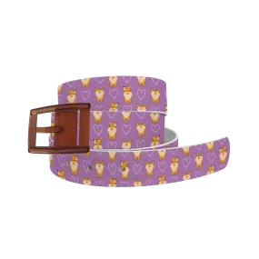 Corgi Butts Belt With Khaki Buckle