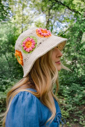 Crochet Kit - Flower Market Bucket Hat