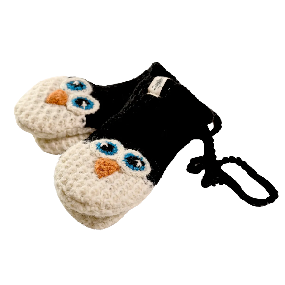 Crochet Penguin Mittens