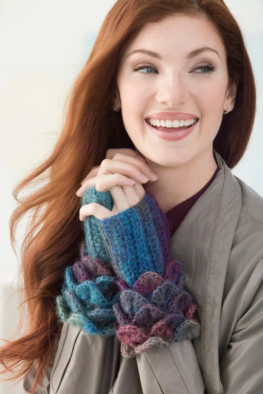 Crocodile Stitch Wrist Warmers (Crochet)