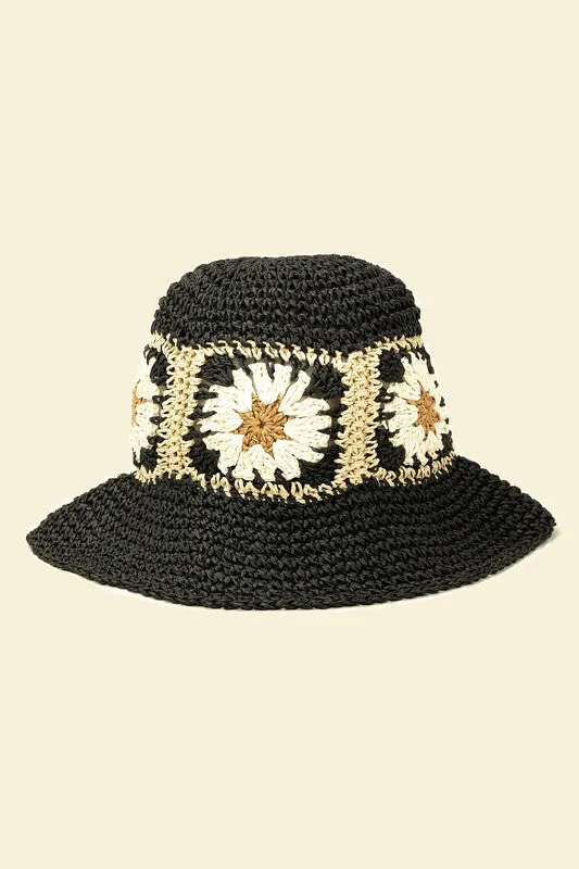 Daisy Crochet Bucket Hat