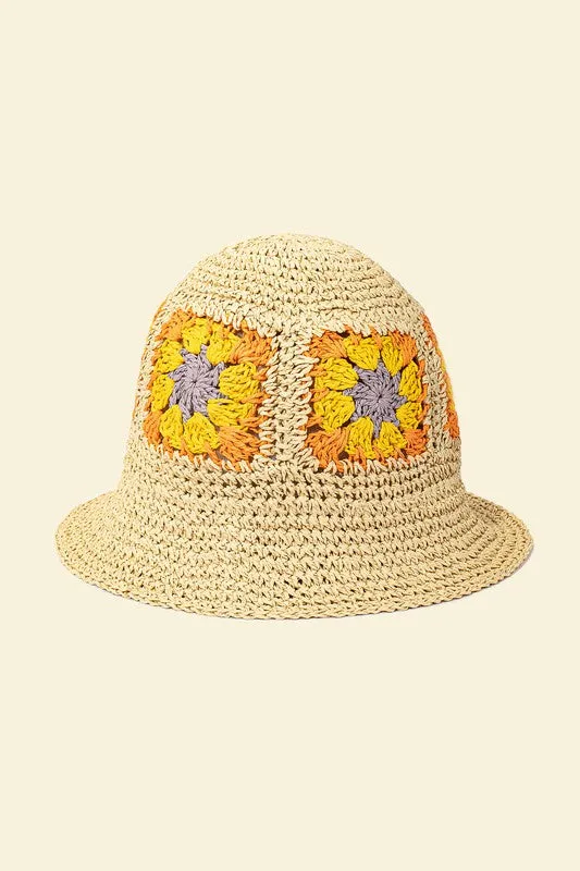 Daisy Crochet Bucket Hat