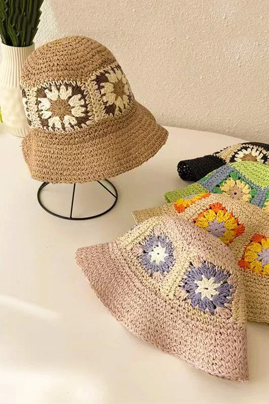 Daisy Crochet Bucket Hat