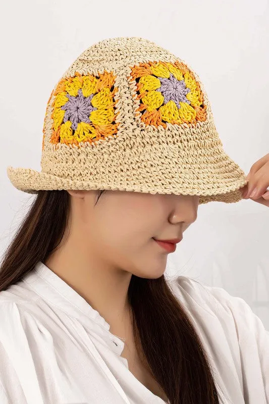 Daisy Crochet Bucket Hat