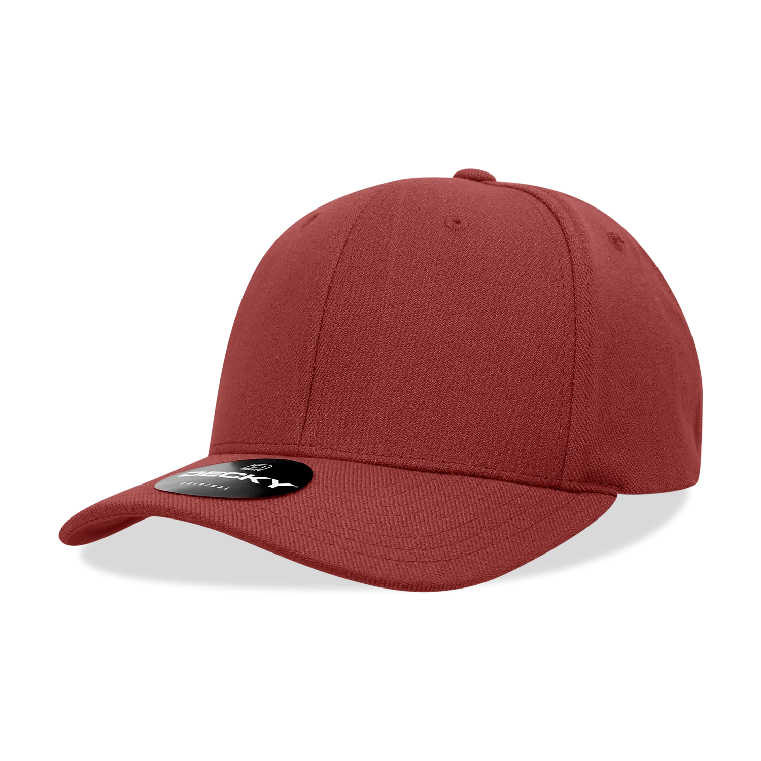 Decky 1016W Curve Bill Flex Hat, 6 Panel Structured Flex Cap - CASE Pricing