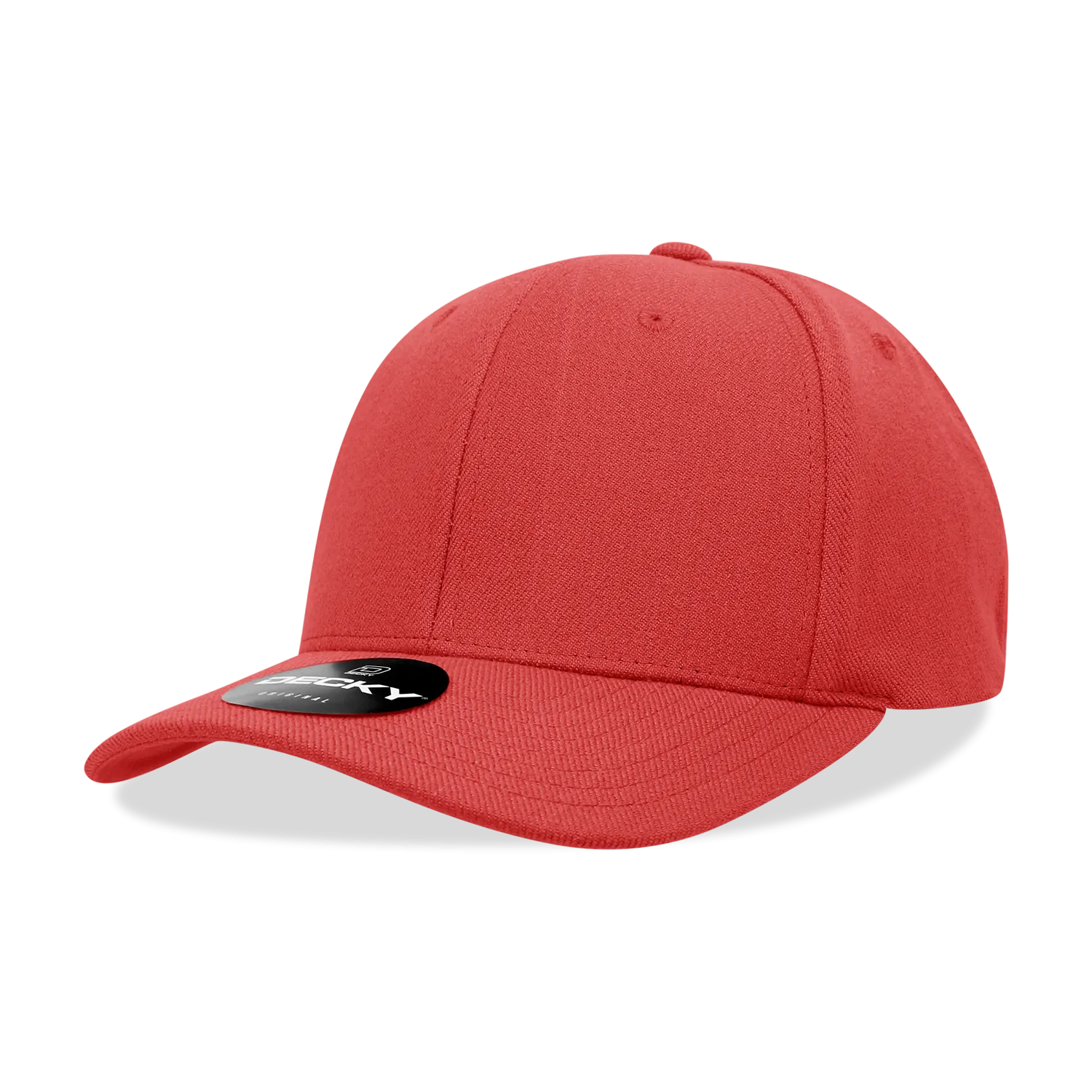 Decky 1016W Curve Bill Flex Hat, 6 Panel Structured Flex Cap - CASE Pricing