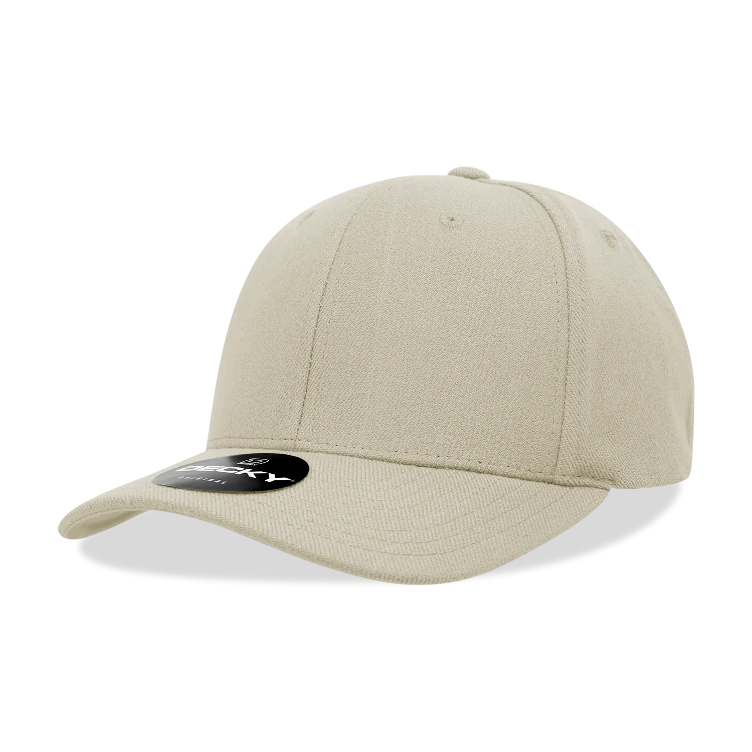 Decky 1016W Curve Bill Flex Hat, 6 Panel Structured Flex Cap - CASE Pricing