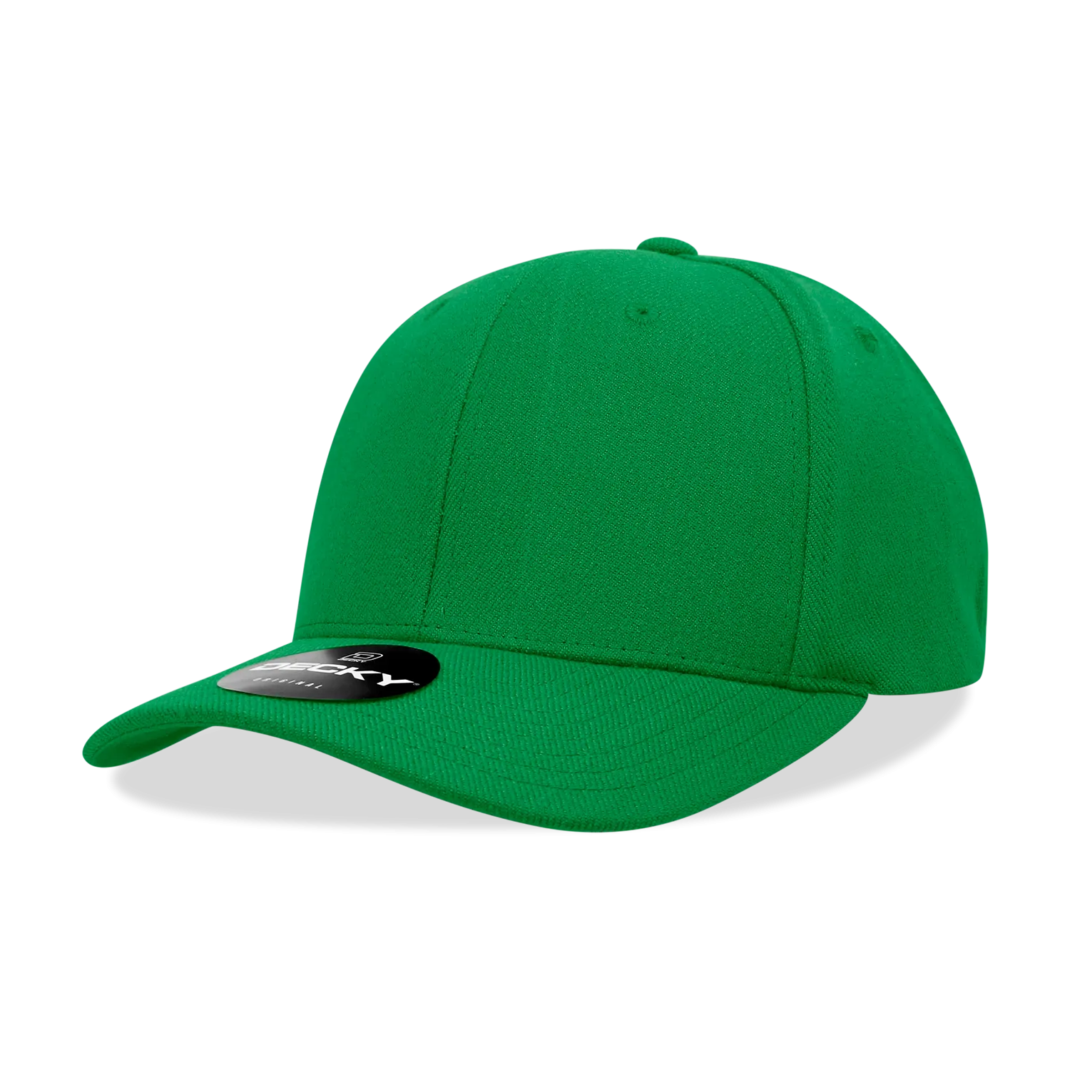 Decky 1016W Curve Bill Flex Hat, 6 Panel Structured Flex Cap - CASE Pricing