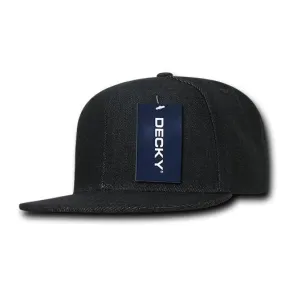 Decky 1090 Denim Snapback Hat, 6 Panel Denim Snapback Cap - CASE Pricing