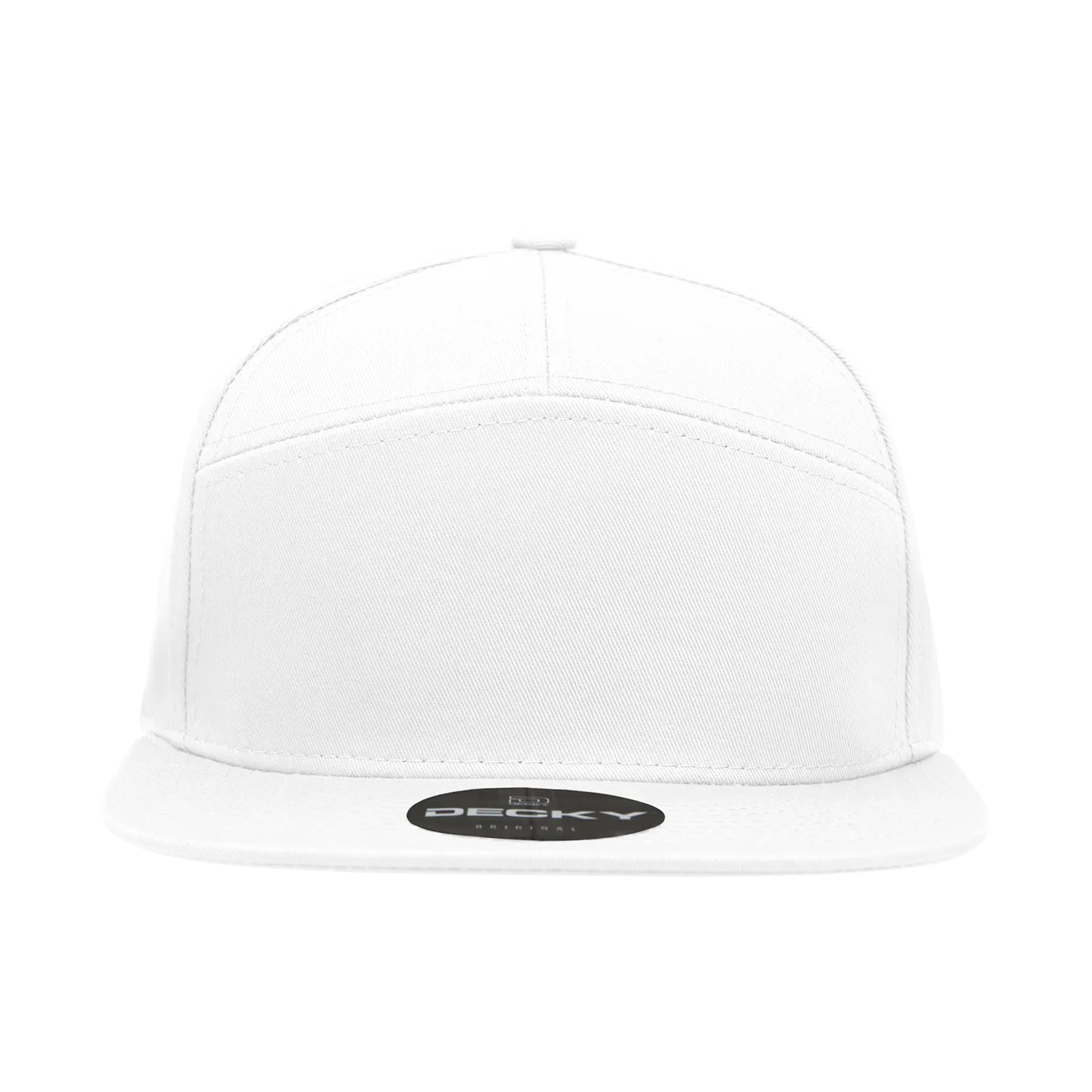 Decky 1098 7 Panel Flat Bill Hat, Snapback, 7 Panel High Profile Structured Cap - PALLET Pricing