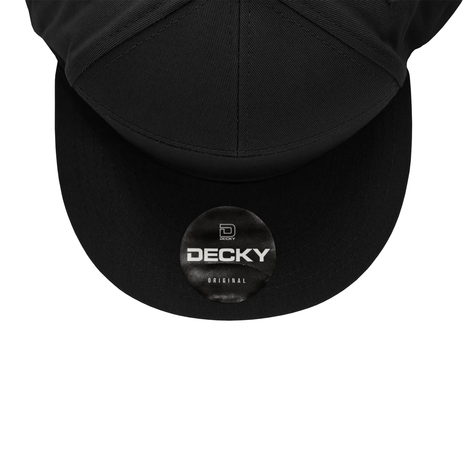 Decky 1098 7 Panel Flat Bill Hat, Snapback, 7 Panel High Profile Structured Cap - PALLET Pricing