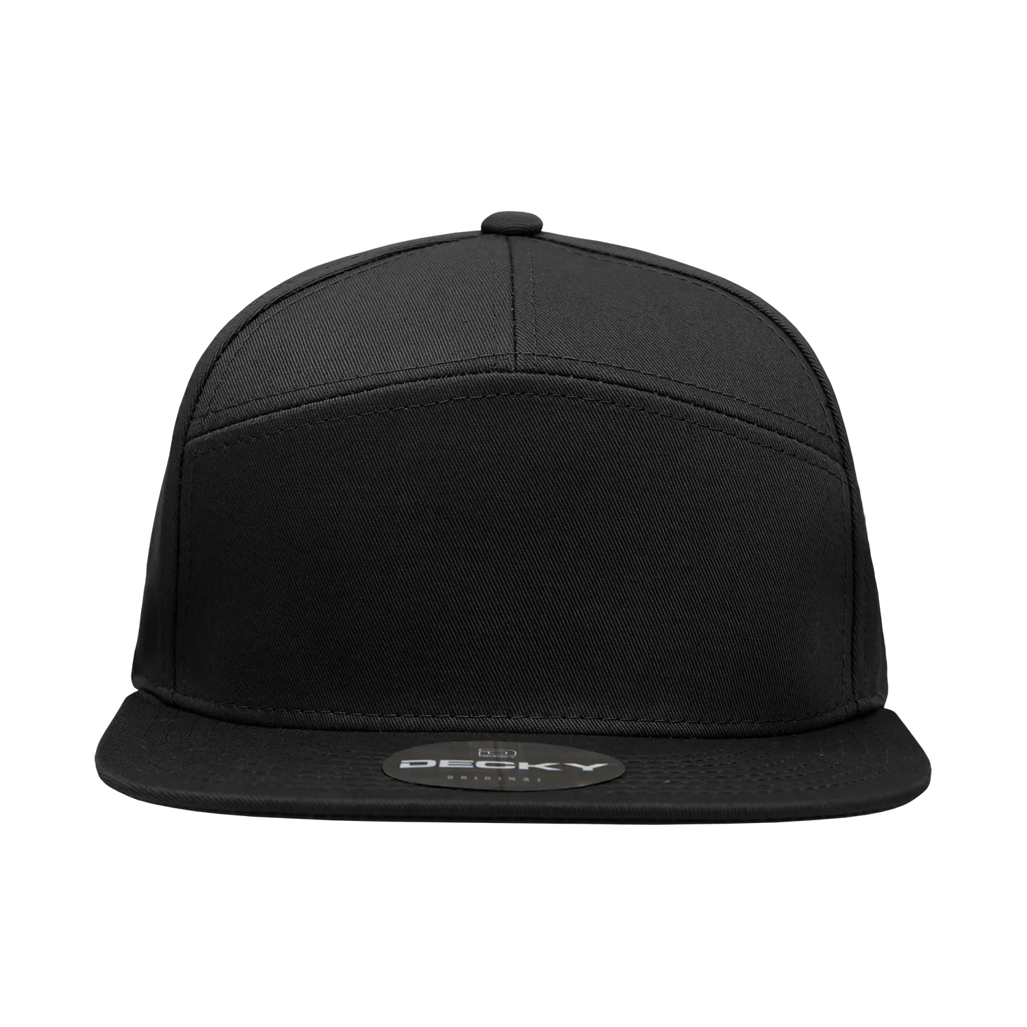 Decky 1098 7 Panel Flat Bill Hat, Snapback, 7 Panel High Profile Structured Cap - PALLET Pricing