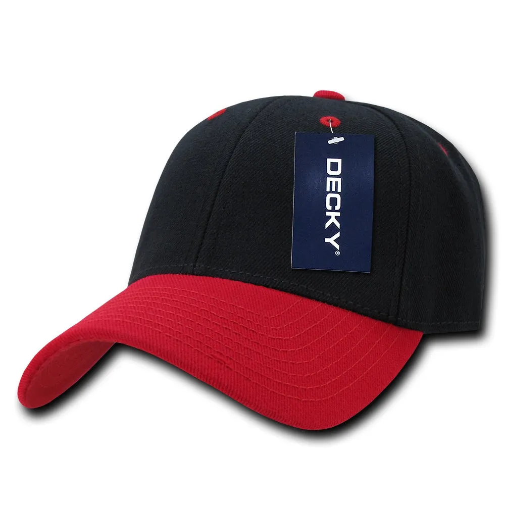 Decky 206 - 6 Panel Low Profile Structured Cap, Baseball Hat - CASE Pricing