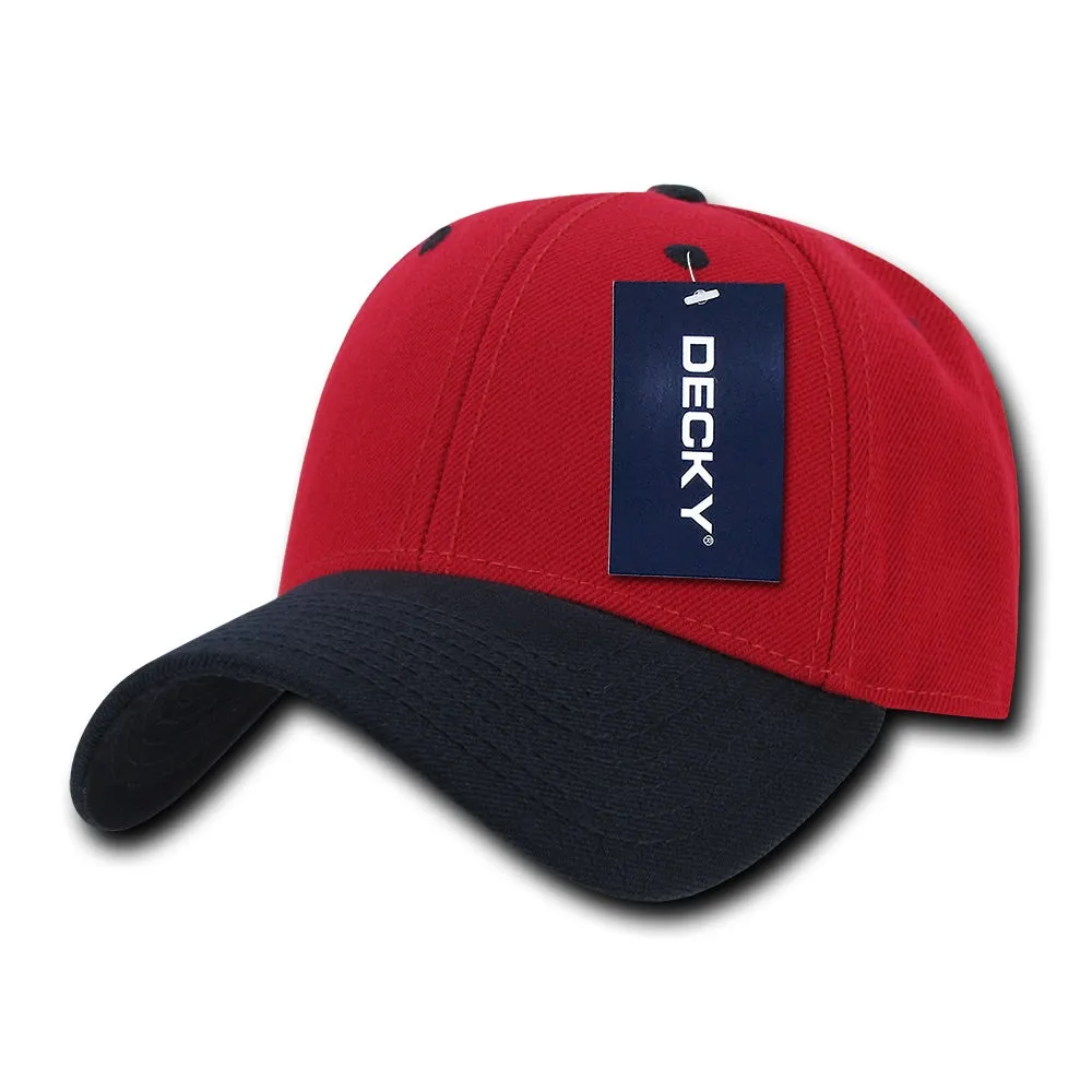 Decky 206 - 6 Panel Low Profile Structured Cap, Baseball Hat - CASE Pricing