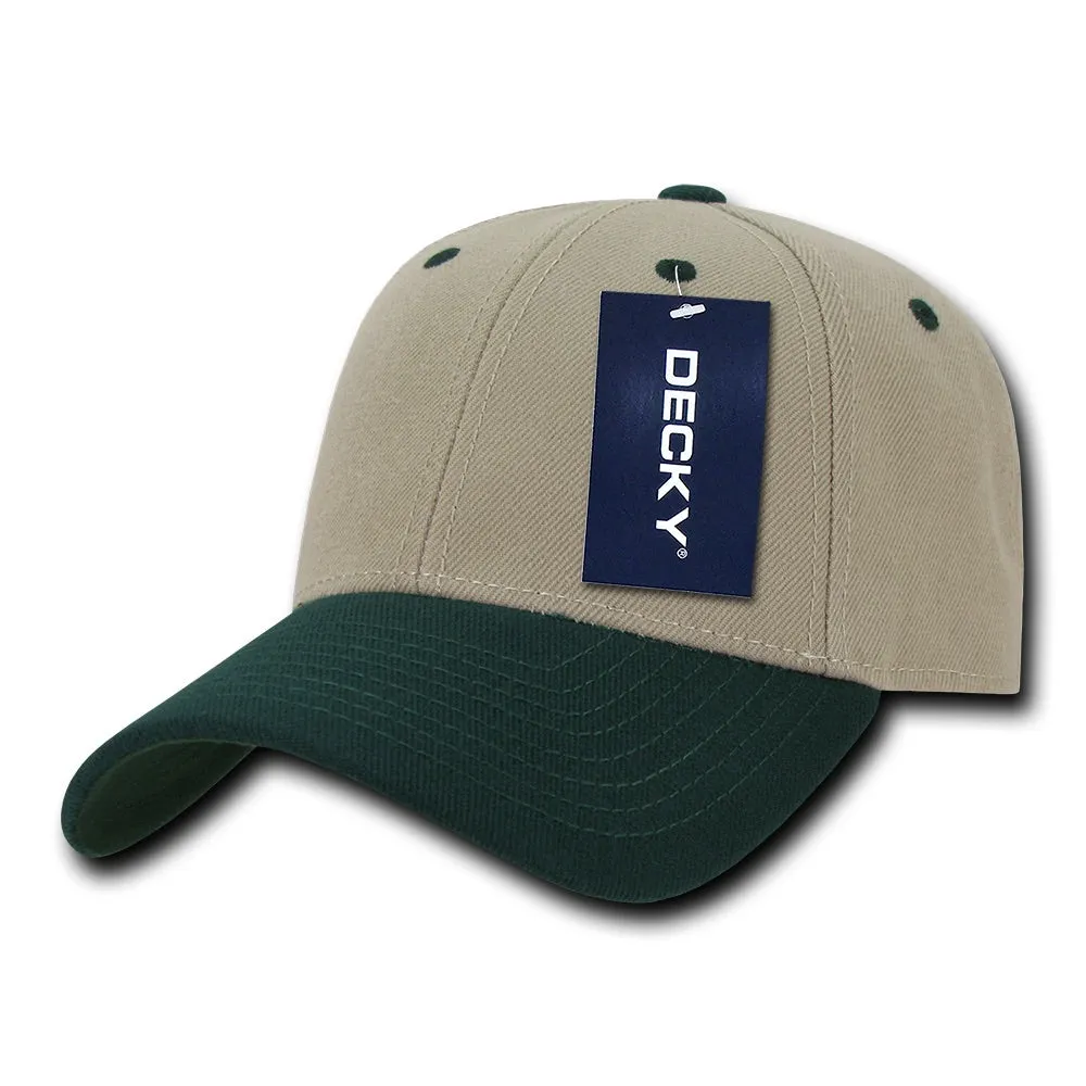 Decky 206 - 6 Panel Low Profile Structured Cap, Baseball Hat - CASE Pricing