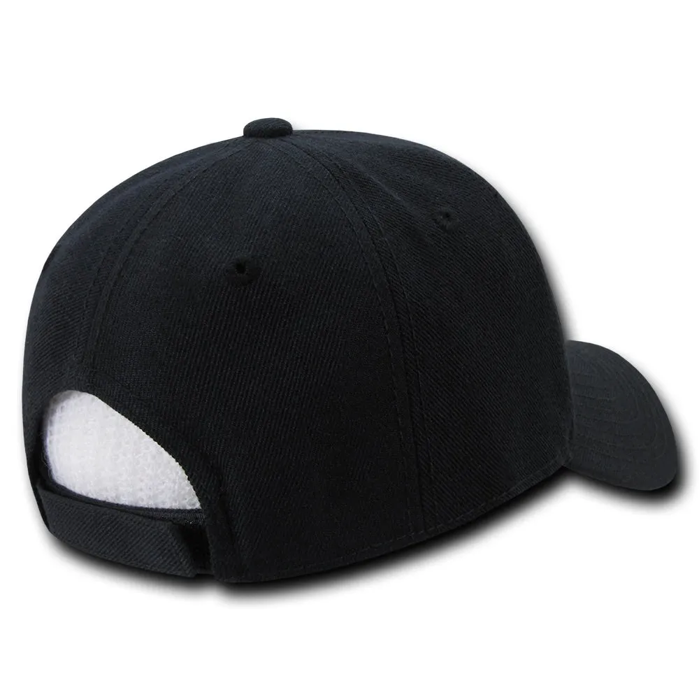 Decky 206 - 6 Panel Low Profile Structured Cap, Baseball Hat - CASE Pricing