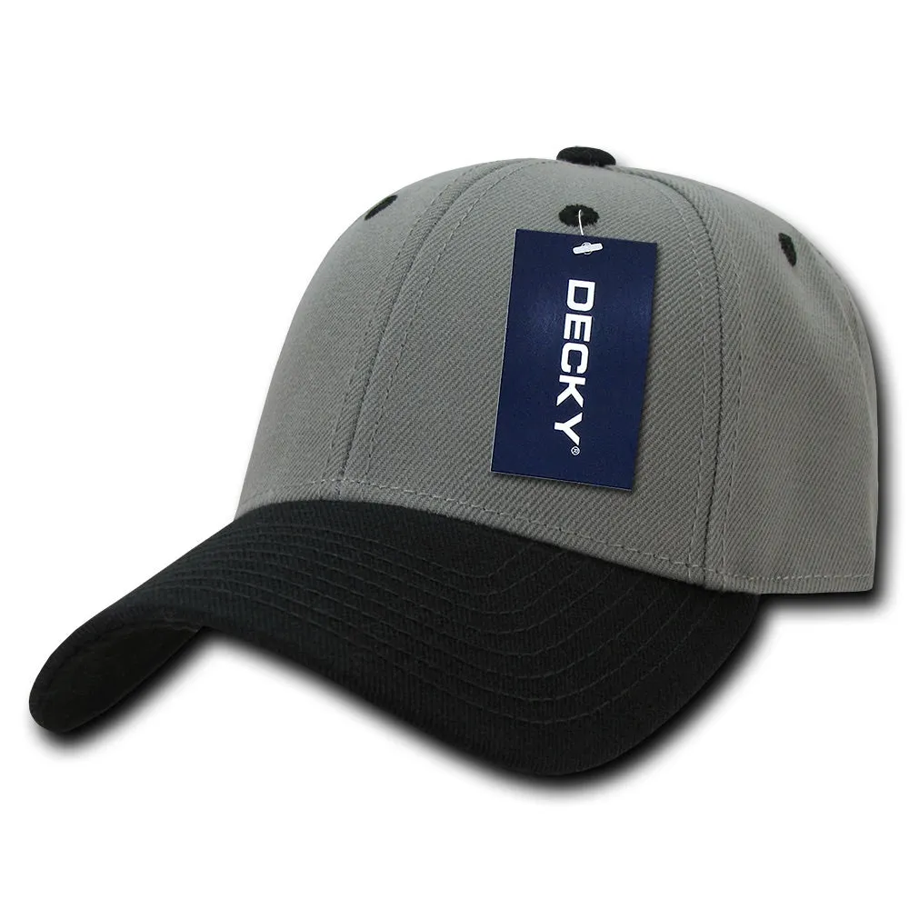 Decky 206 - 6 Panel Low Profile Structured Cap, Baseball Hat - CASE Pricing