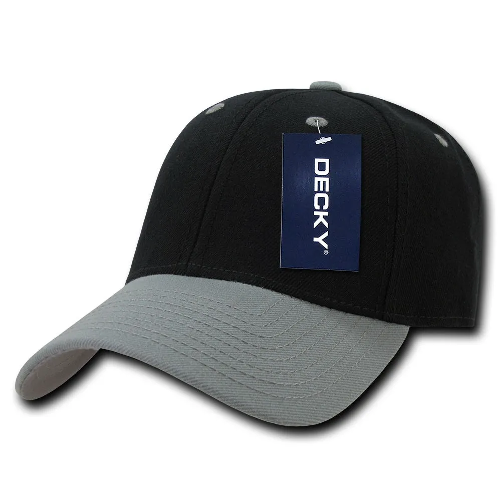 Decky 206 - 6 Panel Low Profile Structured Cap, Baseball Hat - CASE Pricing