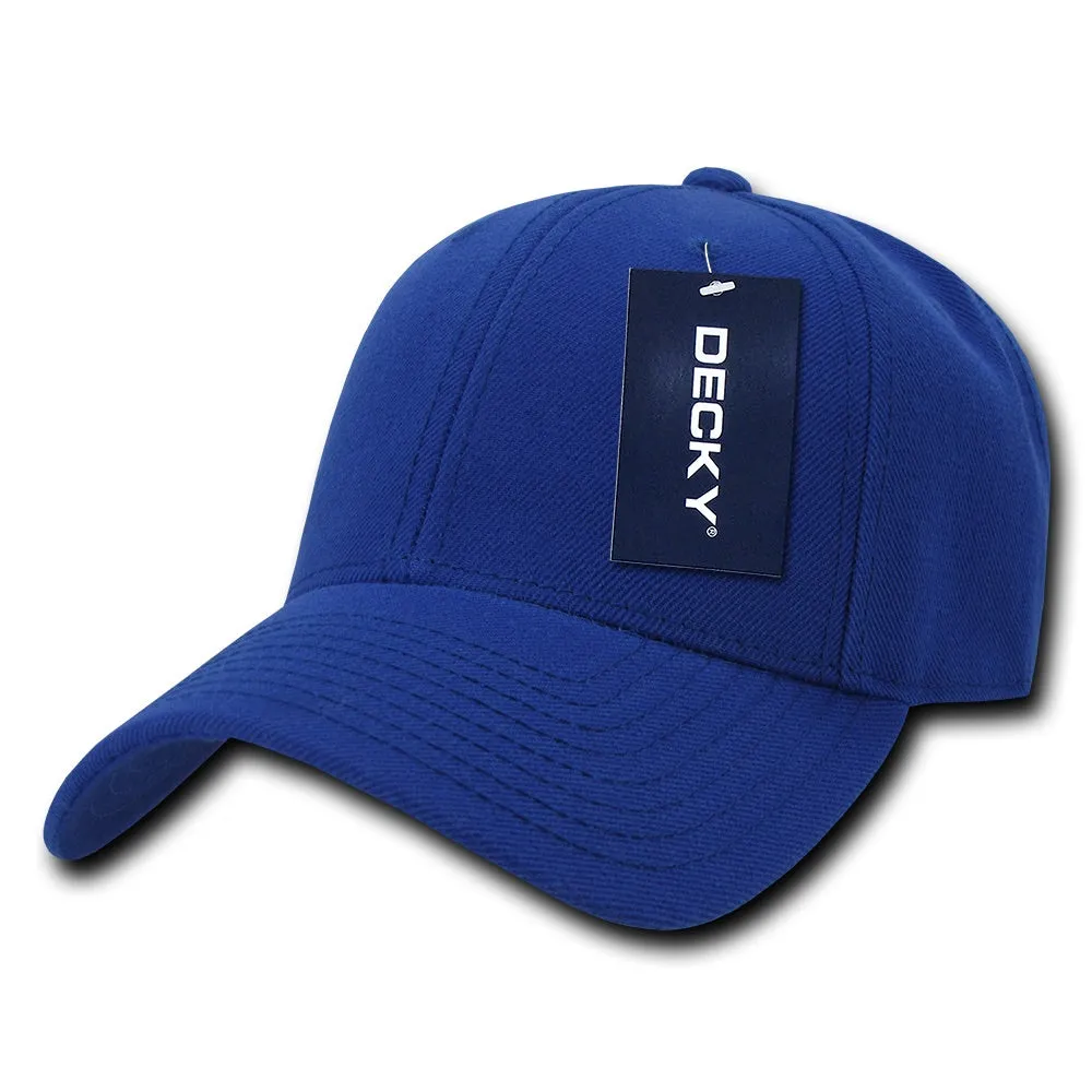 Decky 206 - 6 Panel Low Profile Structured Cap, Baseball Hat - CASE Pricing