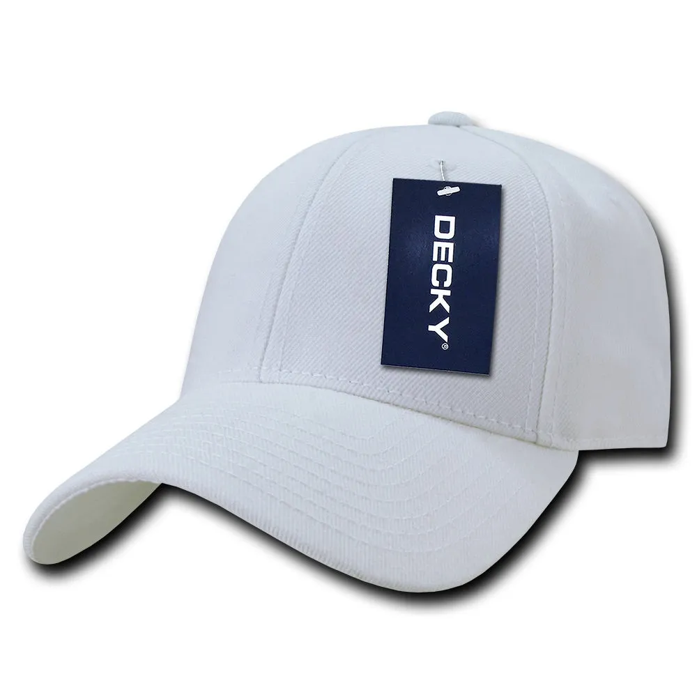 Decky 206 - 6 Panel Low Profile Structured Cap, Baseball Hat - CASE Pricing