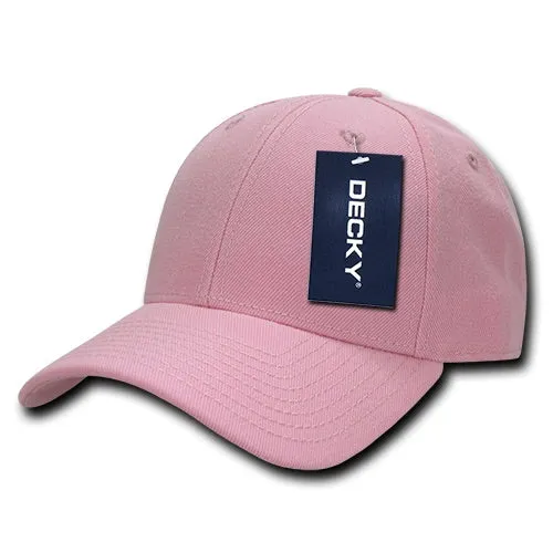 Decky 206 - 6 Panel Low Profile Structured Cap, Baseball Hat - CASE Pricing