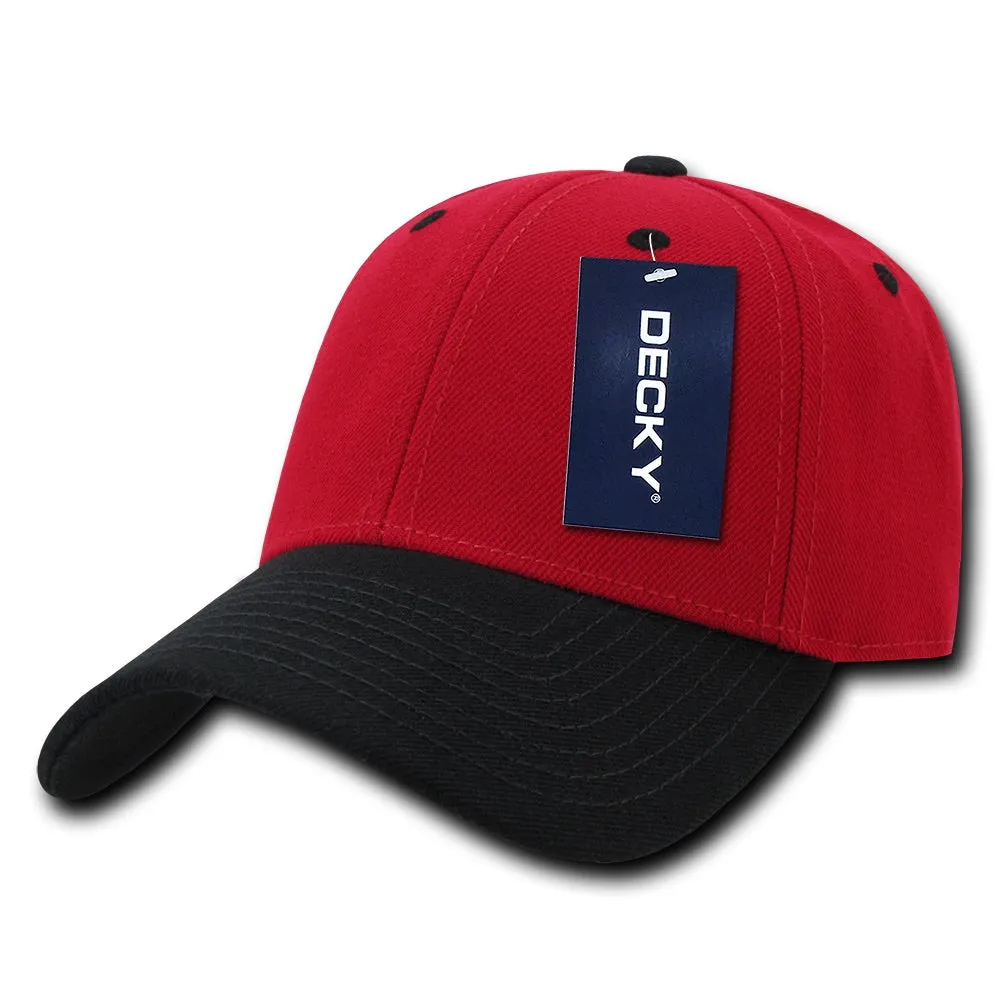 Decky 206 - 6 Panel Low Profile Structured Cap, Baseball Hat - CASE Pricing