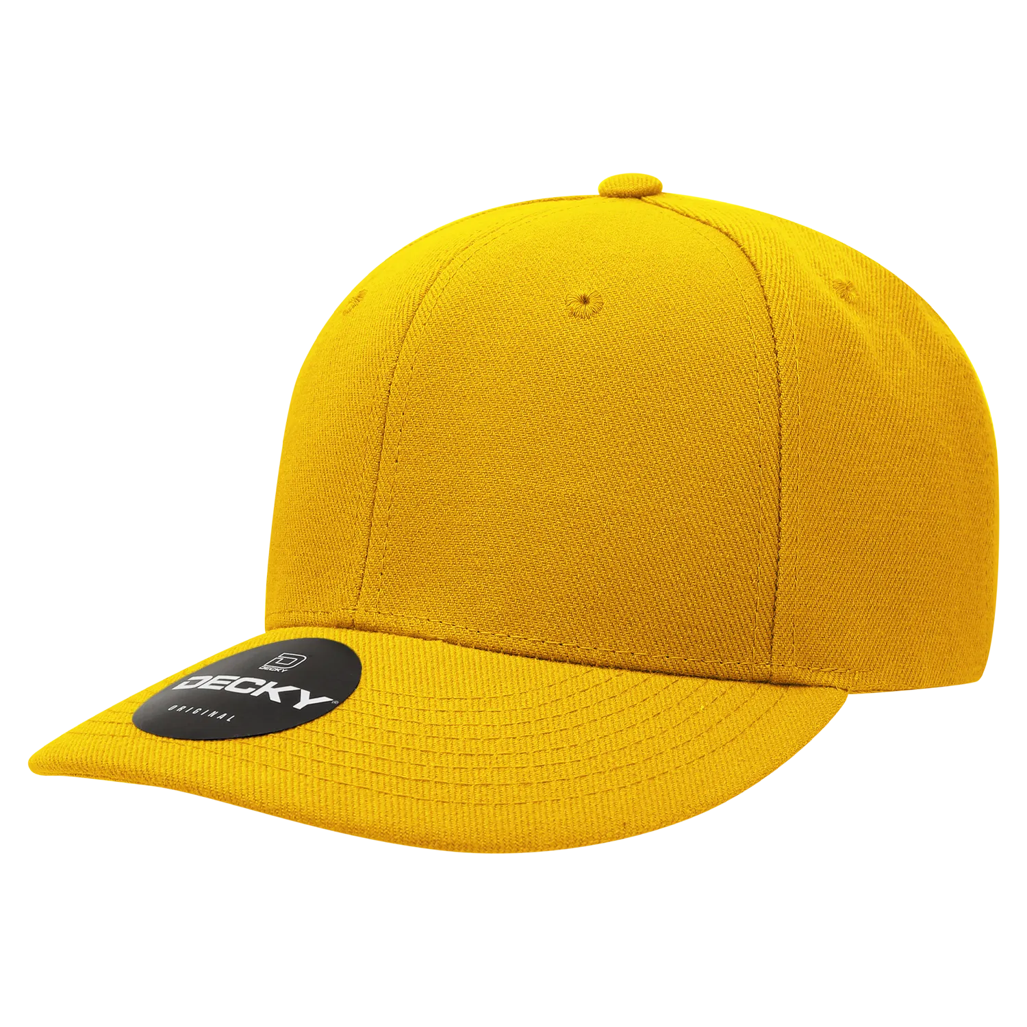 Decky 207 - Deluxe, Mid Pro Baseball Hat, 6 Panel Structured Cap