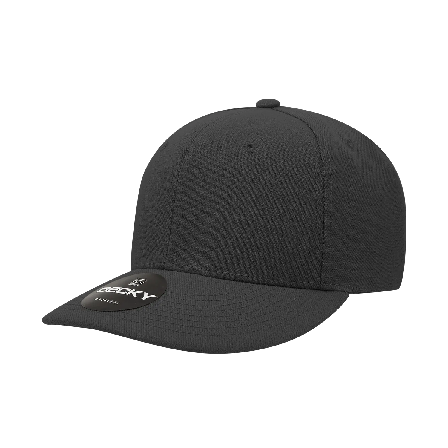 Decky 207 - Deluxe, Mid Pro Baseball Hat, 6 Panel Structured Cap