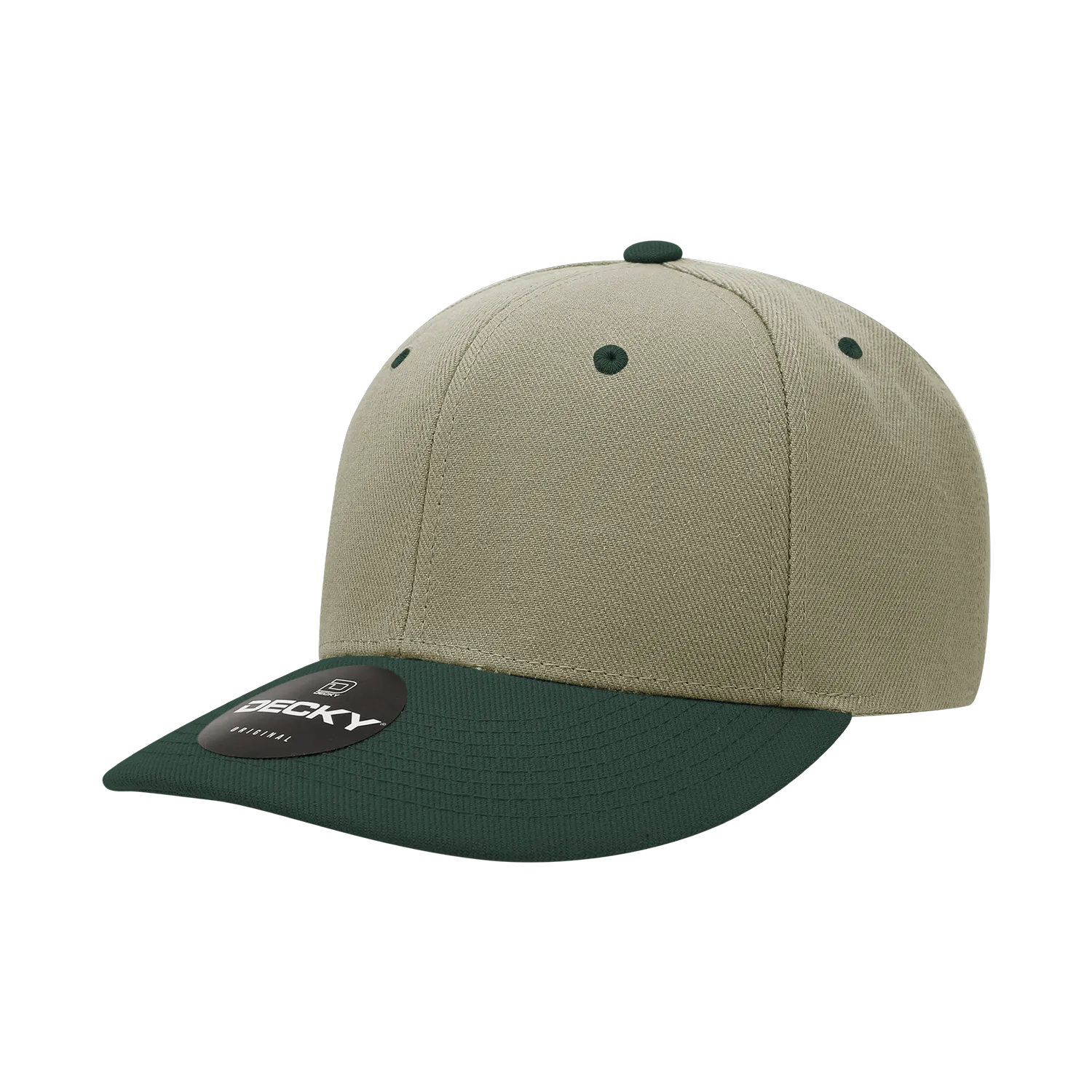 Decky 207 - Deluxe, Mid Pro Baseball Hat, 6 Panel Structured Cap