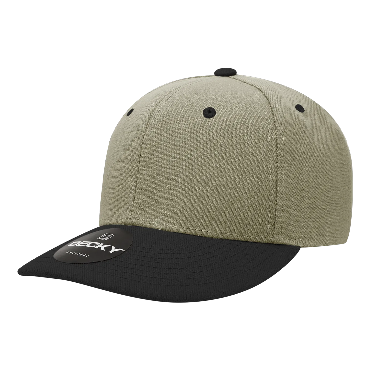 Decky 207 - Deluxe, Mid Pro Baseball Hat, 6 Panel Structured Cap