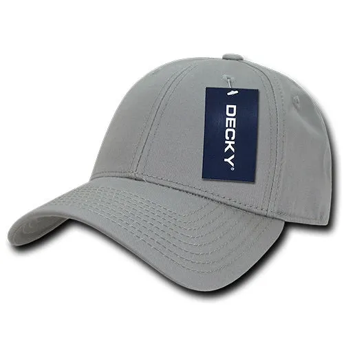 Decky 209 - 6 Panel Low Profile Structured Cotton Cap, Baseball Hat - CASE Pricing