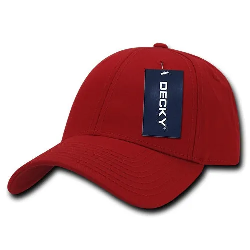 Decky 209 - 6 Panel Low Profile Structured Cotton Cap, Baseball Hat - CASE Pricing