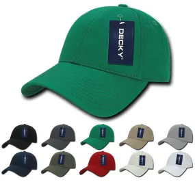 Decky 209 - 6 Panel Low Profile Structured Cotton Cap, Baseball Hat - CASE Pricing