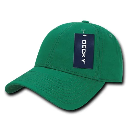 Decky 209 - 6 Panel Low Profile Structured Cotton Cap, Baseball Hat - CASE Pricing